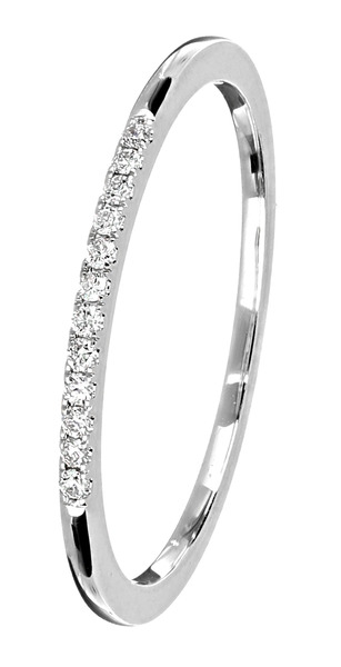 Kohinoor valkokultainen timanttisormus 033-9825V - Rivitimanttisormukset - 033-9825V-165 - 1