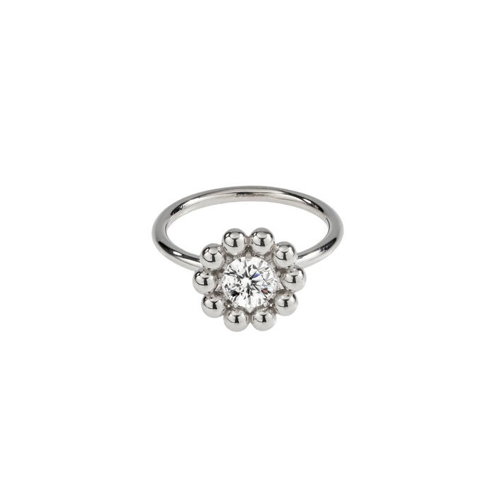 Lumoava Daisy sormus kirkkaalla kivellä - Hopeasormukset - L52228130155 - 1