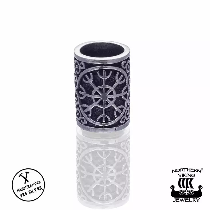 Northern Viking Jewelry Silver Helm Of Awe NVJHE015 - Hopeakorut - NVJHE015 - 1
