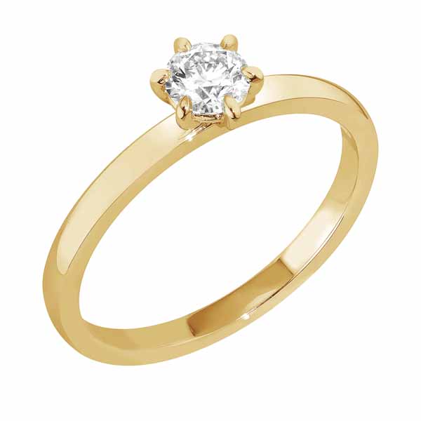 Sandberg Kastepisara M-35k 0,30 ct - Solitaire sormukset - M-35K-030-165 - 1