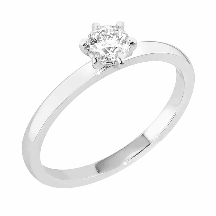 Sandberg Kastepisara Timanttisormus M-35w 0,35ct - Solitaire sormukset - M-35w-175 - 1