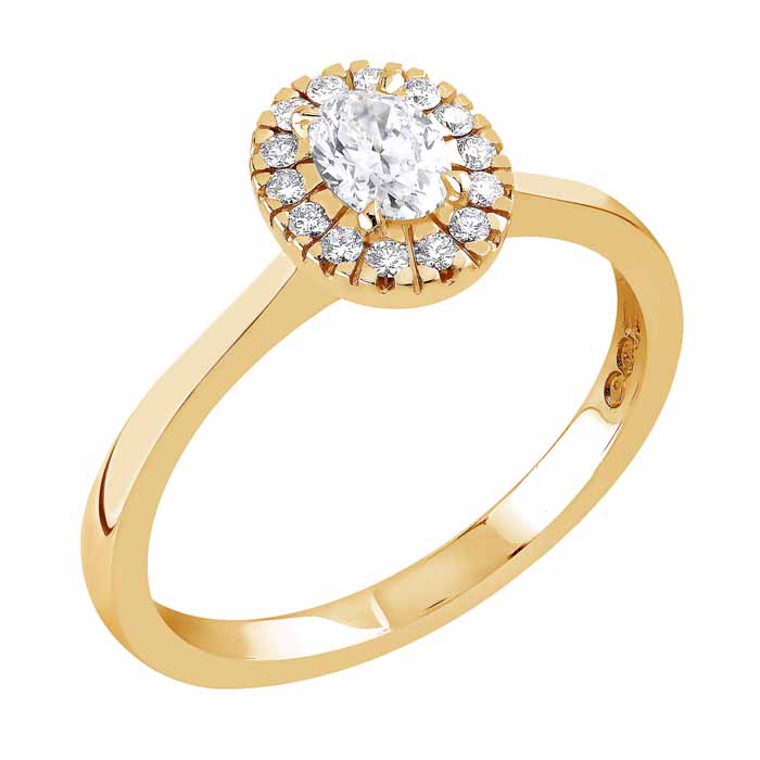 Sandberg Toivomuslähde V-852K 0,42 ct - Halosormukset - V-852K-165 - 1