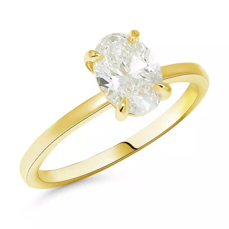 Beat of Love Aurora laboratoriotimanttisormus 1,00 ct keltakulta - Laboratoriotimanttisormukset - R-1231-100LD-155 - 1