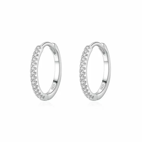 Hopeakorvarenkaat zirkoneilla 1,5 x 16 m - Hopeakorut - HME1255 - 1