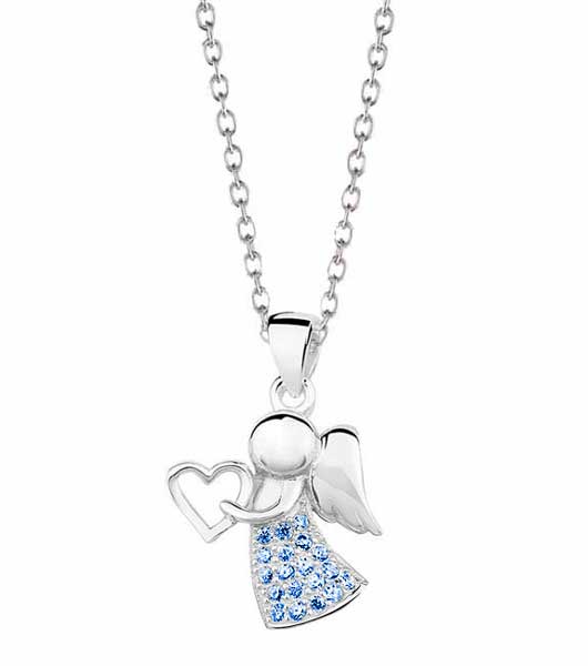 Hopeinen kasteriipus enkeli sininen - Hopeakorut - HMN125 - 1