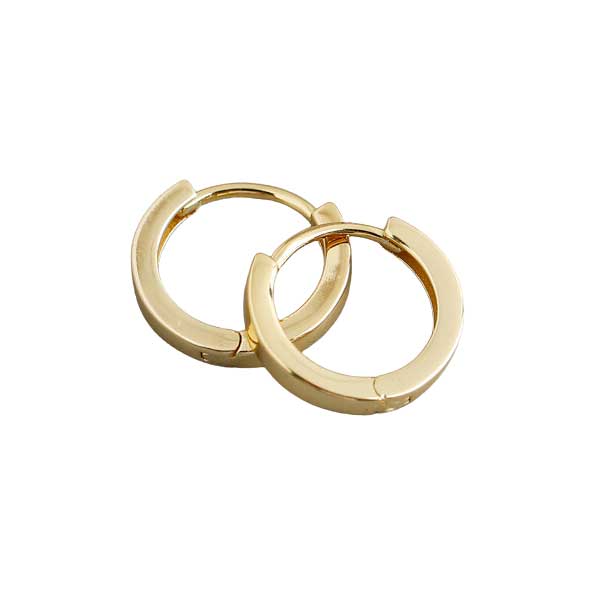 Hopeiset kullatut korvarenkaat 13,5 mm - Hopeakorut - HME985 - 1
