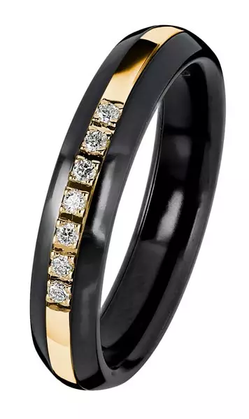 Kohinoor Black Duetto Timanttisormus 006-093-007 - Rivitimanttisormukset - 006-093-07-155 - 1