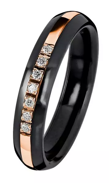 Kohinoor Black Duetto Timanttisormus 006-093P-007 - Rivitimanttisormukset - 006-093P-07-155 - 1