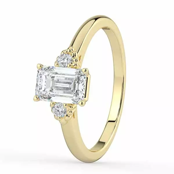 Kohinoor Celeste Timanttisormus Topaasilla 033-441KT-04 - Sivukivisormukset - 033-441KT-04-155 - 1