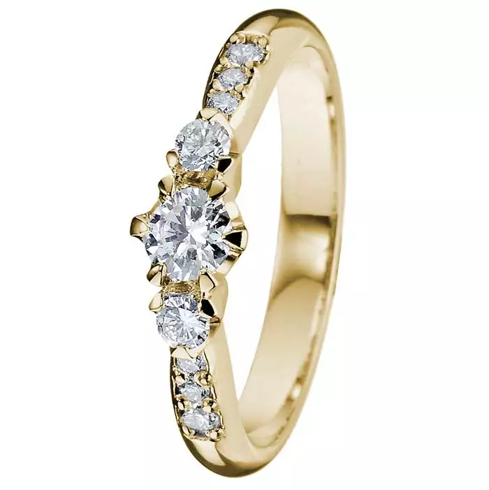 Kohinoor Helene 033-235-38 - Rivitimanttisormukset - 033-235-38-155 - 1