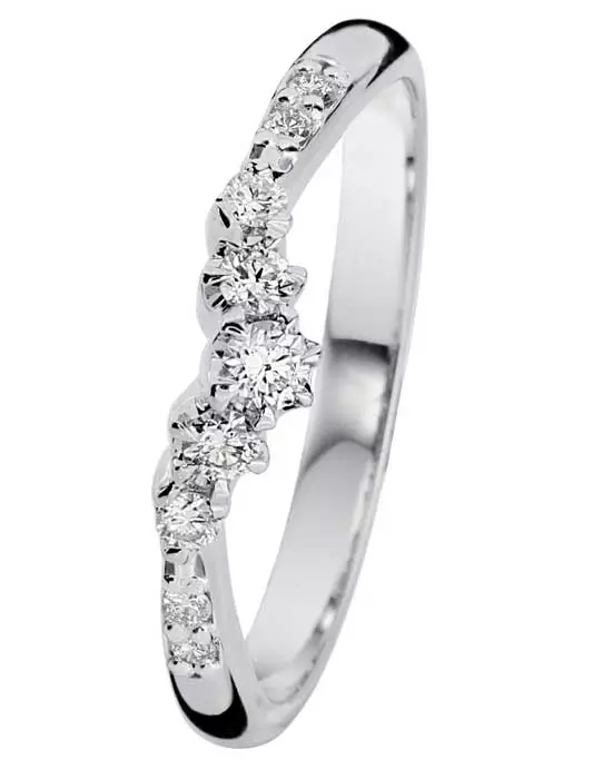 Kohinoor Helene Timanttisormus 033-235V-19 - Rivitimanttisormukset - 033-235V-19-155 - 1