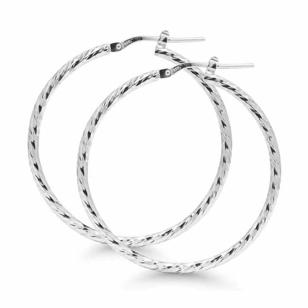 Korvarenkaat, hopea 34 mm SX-E0035 - Hopeakorut - SX-E0035 - 1