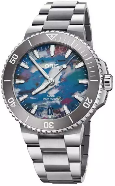 Oris Aquis Date Upcycle Calibre 400 01 400 7790 4150-07 8 23 02PEB - Oris miesten rannekellot - 7612611035925 - 1