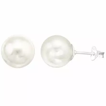 Hopeakorvakorut kerman värinen helmi - Hopeakorut - HME636 - 1