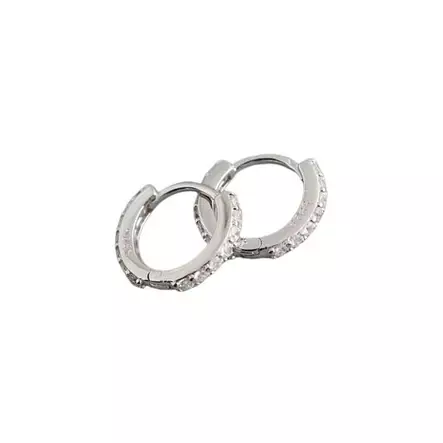 Korvarenkaat zirkoniakivillä 13 mm - Hopeakorut - HME996 - 1