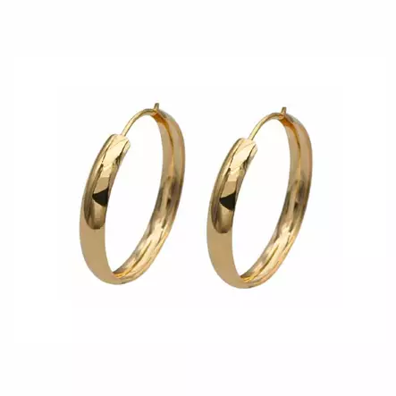 Kultaiset korvarenkaat 3 x 20 mm - Kultakorut - HMAU-036 - 1