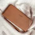 Aarni Clutch-lompakko hirvennahka konjakki/hopea - Lompakot ja korttikotelot - 6430066271146 - 2