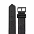 Aarni Hirvennahkainen ranneke 20 mm musta - Kellon rannekkeet - 6430066270736 - 1