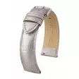 Hirsch Duke Metallic nahkaranneke hopea M - Kellon rannekkeet - 01027130-2-16 - 1