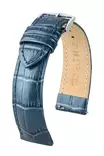 Hirsch Duke Metallic nahkaranneke sininen M - Kellon rannekkeet - 01027180-2-16 - 1