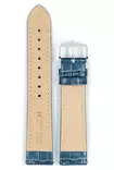 Hirsch Duke Metallic nahkaranneke sininen M - Kellon rannekkeet - 01027180-2-16 - 3
