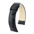 Hirsch Duke nahkaranneke musta M - Kellon rannekkeet - 01028150-2-16 - 1