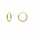 Kullatut hopeakorvarenkaat 10 mm - Hopeakorut - HME146 - 1