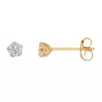 Kultaiset korvakorut zirkoniat 3 mm - Kultakorut - HME856 - 1