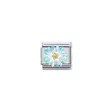Nomination Silvershine Light Blue Flower - Muotikorut - 33032106 - 1