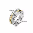 Ti Sento Milano hopeasormus 12318ZY - Hopeasormukset - 12318ZY-56 - 3
