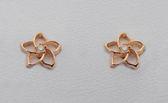 C.Granit Timanttikorvakorut Kukka 05186 - Timanttikorut - 05186 - 1