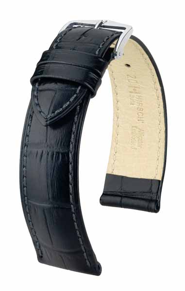 Hirsch Duke nahkaranneke Musta M NQ - Kellon rannekkeet - 01028150NQ-2-16 - 1