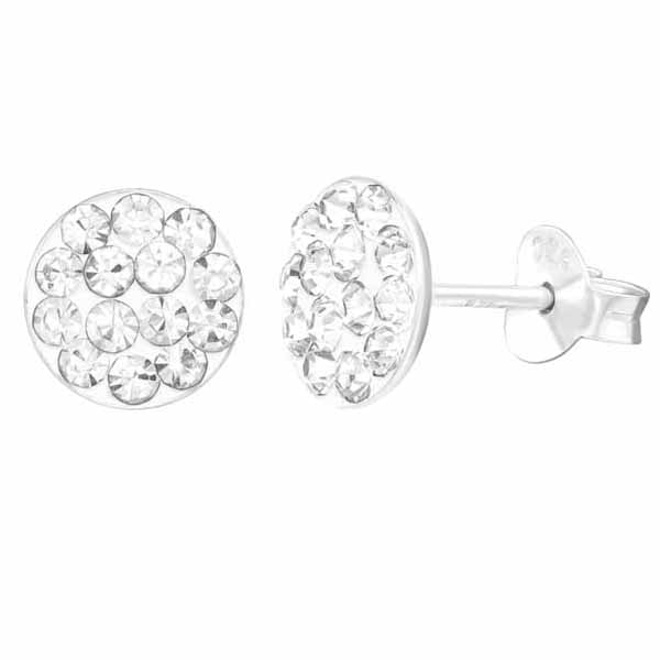 Hopeakorvakorut zirkoni ympyrä - Hopeakorut - HME056 - 1