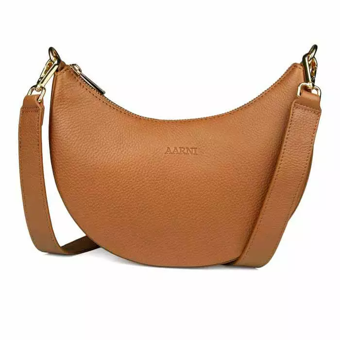 Aarni Luna Olkalaukku Konjakki/Kulta - Laukut - 6430066272716 - 1