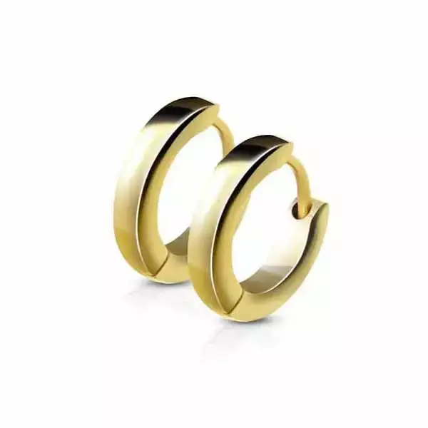 Kullatut korvarenkaat teräs 2,5 x 13 mm - Teräskorut - HME1156 - 1