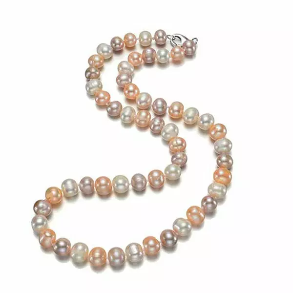 Värikäs helmikaulakoru 9 mm helmillä - Helmikorut - AJ-NB176 - 1