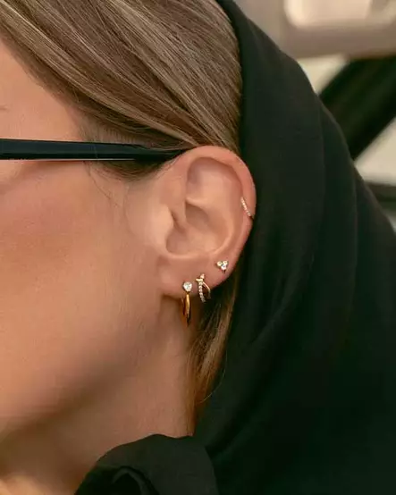 Mockberg x Kenza Ines Korvakorut Kullattu MB1717 - Mockberg x Kenza - MB1717 - 2