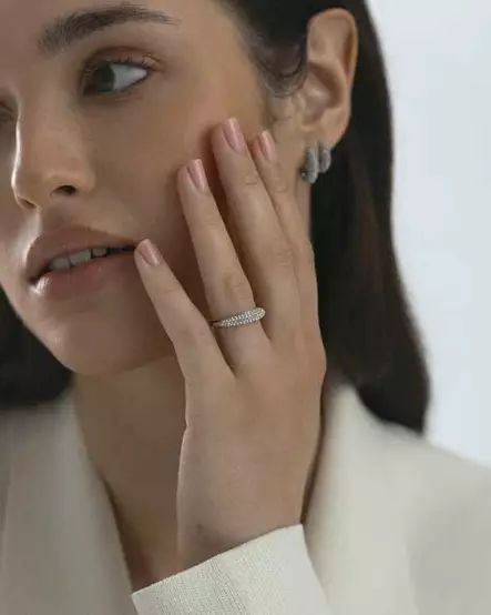 Mockberg Pavé Precious Sormus MB0227 - Teräskorut - MB0227 - 2