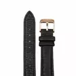 Aarni Hirvennahkainen ranneke 16 mm musta - Kellon rannekkeet - 6430066270767 - 1