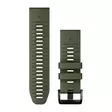 Garmin QuickFit 26mm silikoniranneke sammalenvihreä/grafiitinharmaa 010-13281-07 - Garmin rannekkeet - 010-13281-07 - 1
