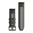 Garmin QuickFit 26mm silikoniranneke sammalenvihreä/grafiitinharmaa 010-13281-07 - Garmin rannekkeet - 010-13281-07 - 2