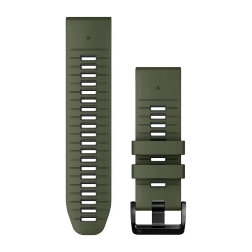 Garmin QuickFit 26mm silikoniranneke sammalenvihreä/grafiitinharmaa 010-13281-07 - Garmin rannekkeet - 010-13281-07 - 1