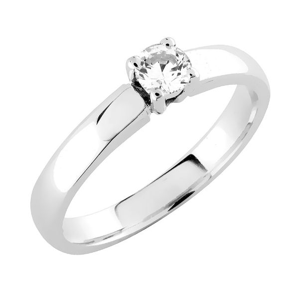 Sandberg Aamukaste Timanttisormus 0,17 ct V-236w - Solitaire sormukset - V-236w-017 - 1