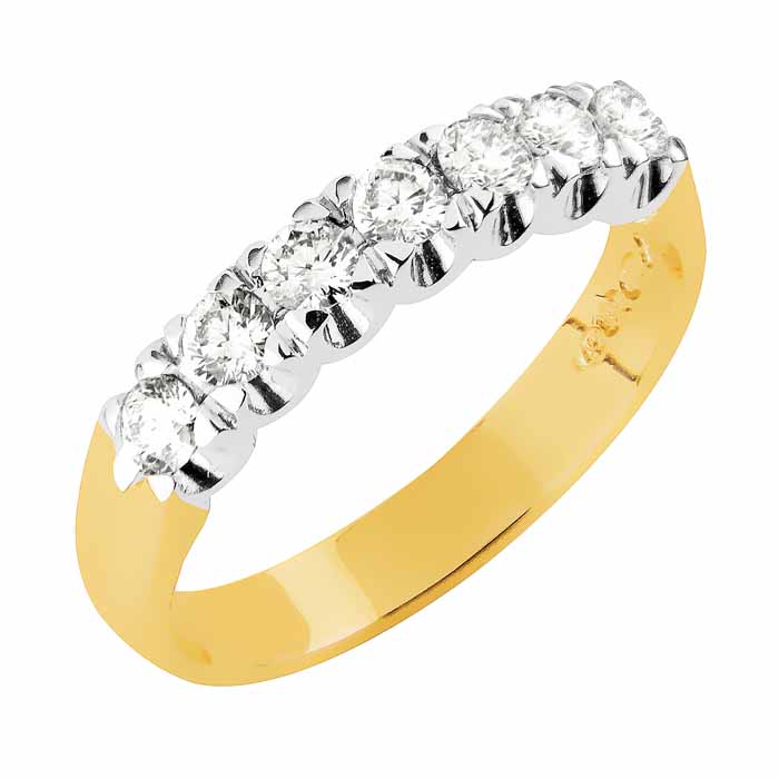 Sandberg Tähtisumu timanttisormus 0,50 ct T-139-7 - Rivitimanttisormukset - T-139-7 - 1