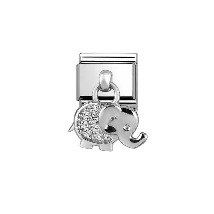 Nomination Classic Silvershine Charm Elefantti - Muotikorut - 33180017 - 1