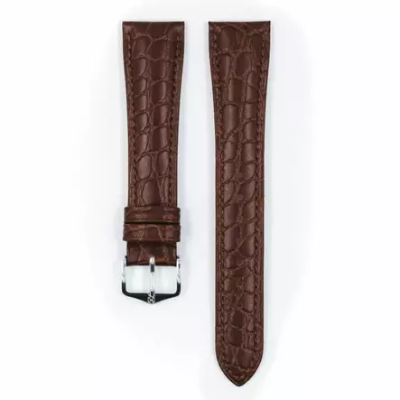 Hirsch Aristocrat nahkaranneke ruskea L - Kellon rannekkeet - 03828010-2-18 - 2