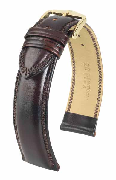 Hirsch Ascot nahkaranneke ruskea L - Kellon rannekkeet - 01575010-1-18 - 1