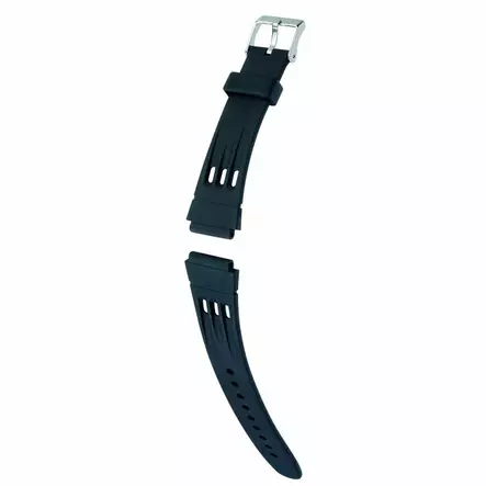 Hirsch Space kellonranneke musta L 18 mm - Kellon rannekkeet - 40248850-2-18 - 1
