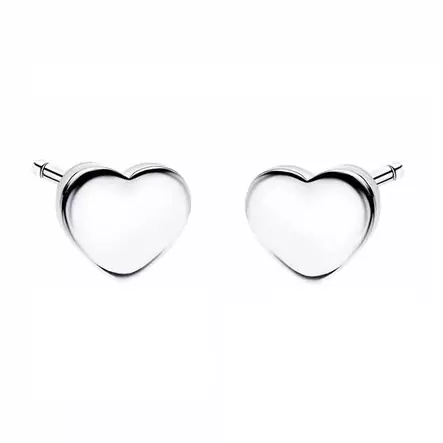 Hopeiset sydänkorvakorut - Hopeakorut - HME568 - 1