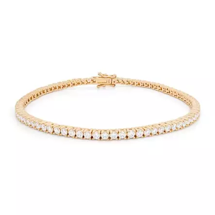 Marmara Sterling kullattu rannekoru zirkoneilla KV856YG - Hopeakorut - KV856YG-18 - 1